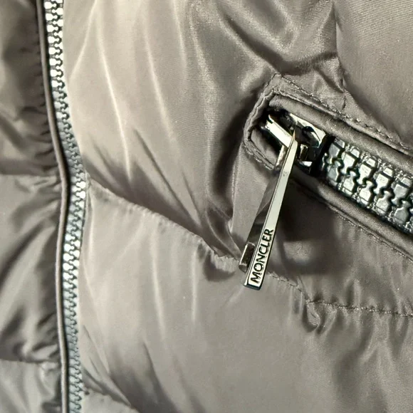 Moncler Flammette Hooded Puffer Coat/Down Jacket, Size 3